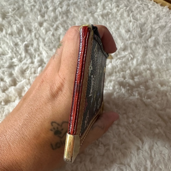 Louis Vuitton Murakami Multicolor Monogram Pochette Cles Black - Picture 5 of 12